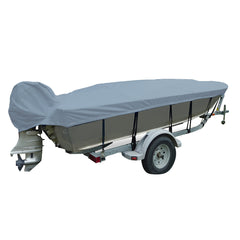 Carver Performance Poly-Guard Wide Series Styled-to-Fit Boat Cover f/15.5 V-Hull Fishing Boats - Grey [71115P-10]