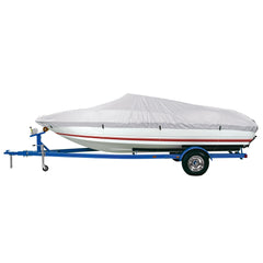 Dallas Manufacturing Co. Reflective Polyester Boat Cover A - Fits 14'-16' V-Hull Fishing Boats - Beam Width to 68" [BC1301A]