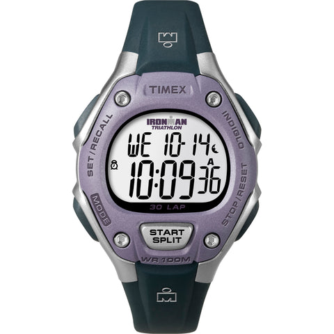 Timex IRONMAN 30-Lap Mid-Size - Black/Lilac [T5K410]