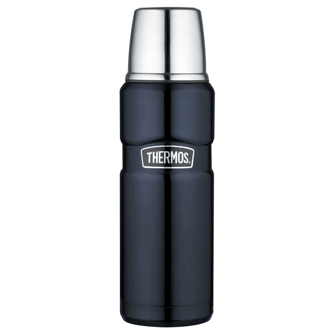 Thermos Stainless King Vacuum Insulated Beverage Bottle - 16 oz. - Stainless Steel/Midnight Blue [SK2000MBTRI4]