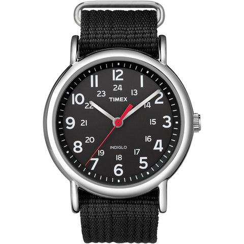 Timex Weekender Slip-Thru Watch - Black [T2N647]
