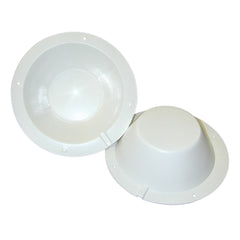 Poly-Planar 8-" Speaker Back Cover - White [SBC-2]