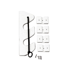 TACO 2-Rod Poly Bungee Rod Holder Rack - White [P03-132W]