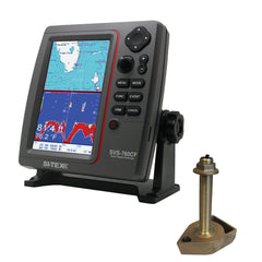 SI-TEX SVS-760CF Dual Frequency Chartplotter/Sounder w/Navionics+ Flexible Coverage & 1700/50/200T-CX Transducer [SVS-760CFTH]