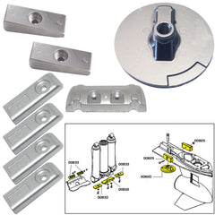 Tecnoseal Anode Kit w/Hardware - Mercury Verado 6 - Zinc [20816]