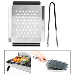 Kuuma Premium Fish & Veggie Tray w/Removable Handle - Stainless Steel [58380]