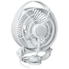 Caframo Maestro 12V 3-Speed 6" Marine Fan w/LED Light - White [7482CAWBX]