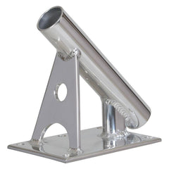 Lee's MX Pro Series Fixed Angle Center Rigger Holder - 45 Degree - 1.5" ID - Bright Silver [MX7003CR]