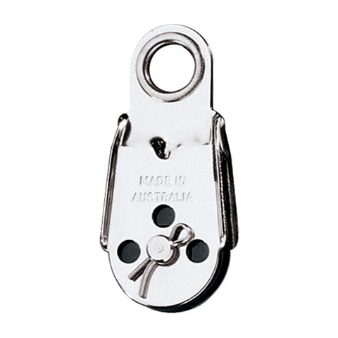 Ronstan Dinghy Wire Block - Ferrule Top w/Removable Sheave - 25mm (1") Sheave Diameter [RF468]