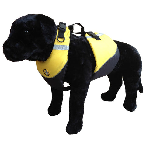 First Watch Flotation Dog Vest - Hi-Visibility Yellow - Large [AK-1000-HV-L]