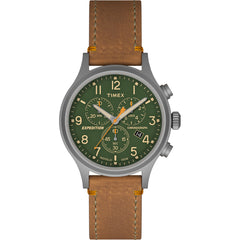 Timex Expedition Scout Chrono Watch - Tan/Green [TW4B044009J]