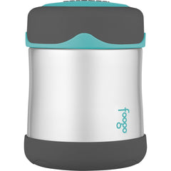 Thermos Foogo Stainless Steel, Vacuum Insulated Food Jar - Teal/Smoke - 10 oz. [B3004TS2]