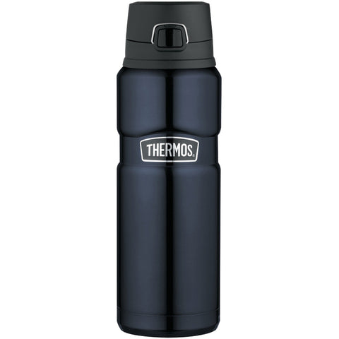 Thermos Stainless King Stainless Steel, Vacuum Insulated Drink Bottle - Midnight Blue - 24 oz. [SK4000MBTRI4]