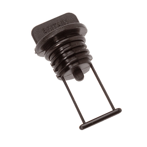 Barton Marine Drain Plug - 15mm (19/32") Bore - Black [42 357]