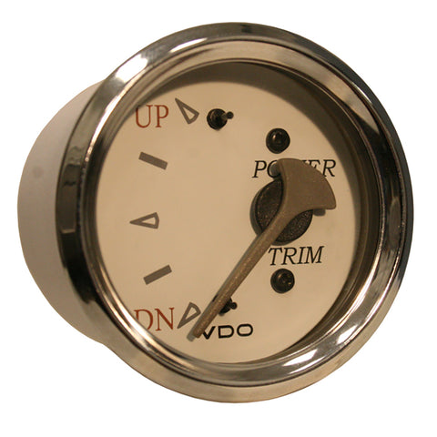 VDO Allentare White/Grey Trim Gauge - For Use w/Mercury/Volvo/Yamaha 2001+ Engines - 12V [382-13299]