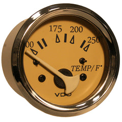 VDO Allentare Teak 250 DegreeF Water Temperature Gauge - Use w/Marine 450-29 Ohm Sender - 12V [310-12285]