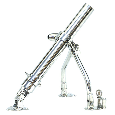 Tigress Large Side Mount Adjustable Outrigger Holders - 1-5/8" O.D.(1-1/2"I.D.) - Pair [88511]