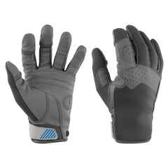 Mustang Traction Full Finger Glove - Gray/Blue - Medium [MA6003/02-M-269]
