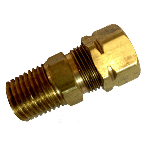 Uflex Straight Helm Fitting 1/4 NPT to 3/8" COMP [SF38-39471L]