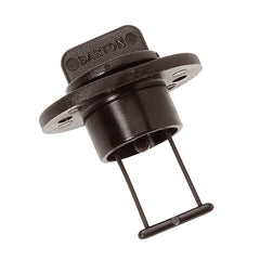 Barton Marine Drain Plug and Socket - 15mm (.60") Bore - Black [42 356]