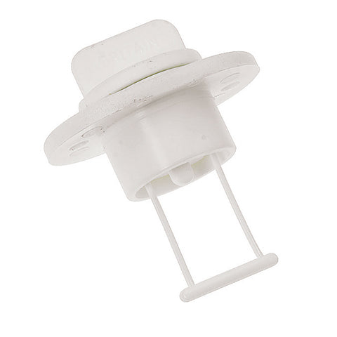 Barton Marine Drain Plug and Socket - 15mm (.60") Bore - White [42 358]