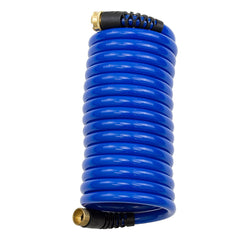 HoseCoil 15 Blue Self Coiling Hose w/Flex Relief - *Case of 6* [HS1500HPCASE]