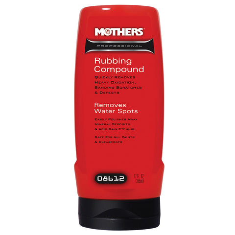 Mothers Professional Rubbing Compound - 12oz - *Case of 6* [08612CASE]