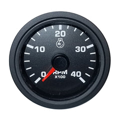 Faria 2" Tachometer Variable Frequency 4000 RPM Gauge - Black - Bulk Packaging [TC5039]