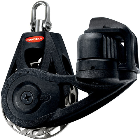 Ronstan Series 55 Ratchet Mount Orbit Block - Single Cleat Swivel - Auto [RF56120]