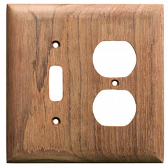 Whitecap Teak Toggle Switch/Duplex/Receptacle Cover Plate [60178]