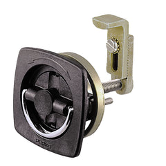 Perko Flush Latch - Non-Locking - 2.5" x 2.5" w/Offset Adjustable Cam Bar [0932DP2BLK]
