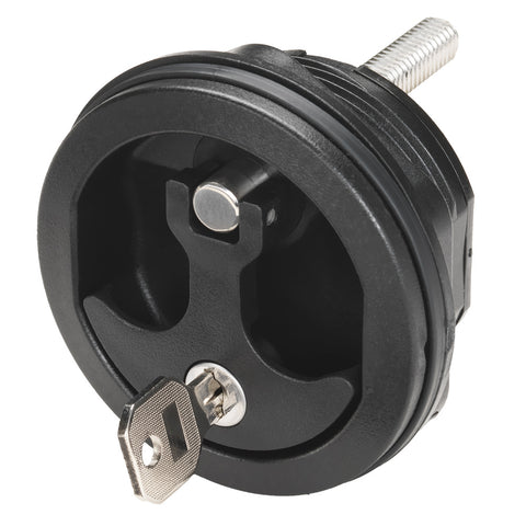 Whitecap Compression Handle Black Nylon Locking - 1/4 Turn [8726BC]