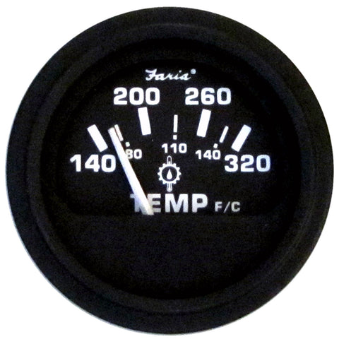 Faria 2" Heavy-Duty Oil Temp Gauge (140 to 320 F/C) [23002]