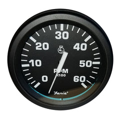 Faria 4" Heavy-Duty Tachometer (6000 RPM) Gas - Black *Bulk Case of 12* [TC9755B]