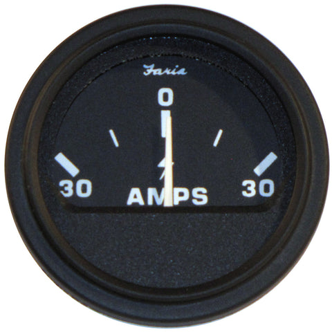 Faria 2" Heavy-Duty Ammeter (30-0-30) - Black *Bulk Case of 24* [AP0530B]