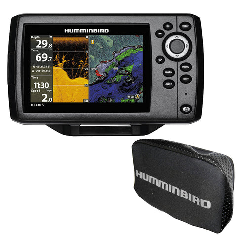 Humminbird HELIX 5 CHIRP DI GPS G2 Combo w/Free Cover [410220-1COVER]