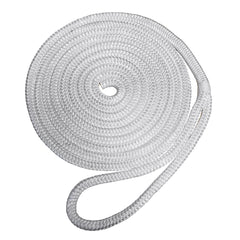 Robline Premium Nylon Double Braid Dock Line - 5/8" x 35 - White [7181946]