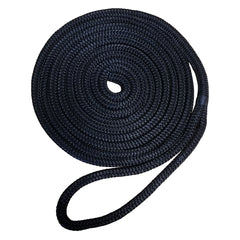 Robline Premium Nylon Double Braid Dock Line - 5/8" x 35 - Black [7181947]