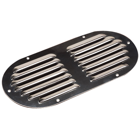 Sea-Dog Stainless Steel Louvered Vent - Oval - 9-1/8" x 4-5/8" [331405-1]