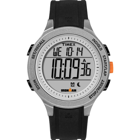 Timex IRONMAN Essential 30-Lap Unisex Watch - Black/Grey/Orange [TW5M24600JV]