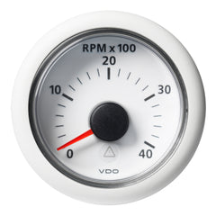 Veratron 2-1/16" (52MM) ViewLine Tachometer - 0 to 4000 RPM - 8 to 32V - White Dial  Bezel [A2C59512347]