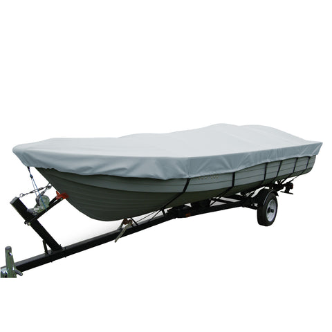 Carver Performance Poly-Guard Wide Series Styled-to-Fit Boat Cover f/13.5 V-Hull Fishing Boats Without Motor - Grey [70113P-10]