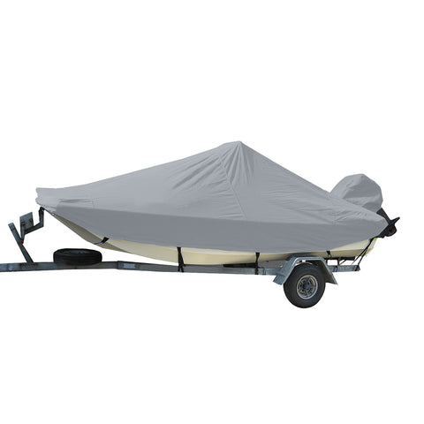Carver Performance Poly-Guard Styled-to-Fit Boat Cover f/16.5 Bay Style Center Console Fishing Boats - Grey [71016P-10]