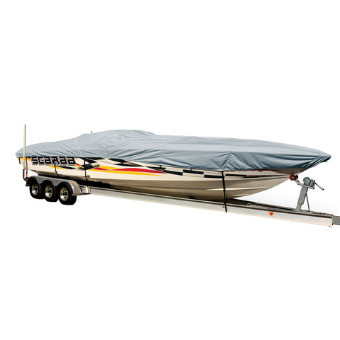 Carver Performance Poly-Guard Styled-to-Fit Boat Cover f/24.5 Performance Style Boats - Grey [74324P-10]