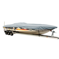 Carver Performance Poly-Guard Styled-to-Fit Boat Cover f/28.5 Performance Style Boats - Grey [74328P-10]