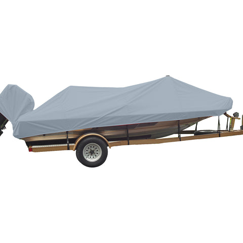 Carver Performance Poly-Guard Styled-to-Fit Boat Cover f/17.5 Wide Style Bass Boats - Grey [77217P-10]
