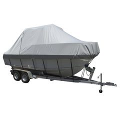 Carver Performance Poly-Guard Specialty Boat Cover f/24.5 Walk Around Cuddy  Center Console Boats - Grey [90024P-10]