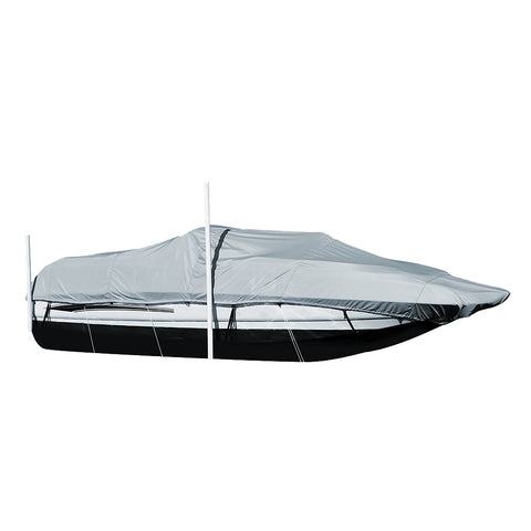 Carver Performance Poly-Guard Styled-to-Fit Boat Cover f/22.5 Sterndrive Deck Boats w/Walk-Thru Windshield - Grey [95122P-10]