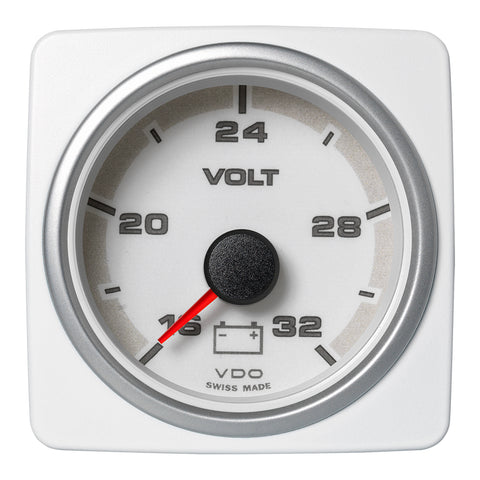 Veratron 52 MM (2-1/16") AcquaLink Voltmeter Gauge 16-32V Range - White Dial  Bezel [A2C1338750001]