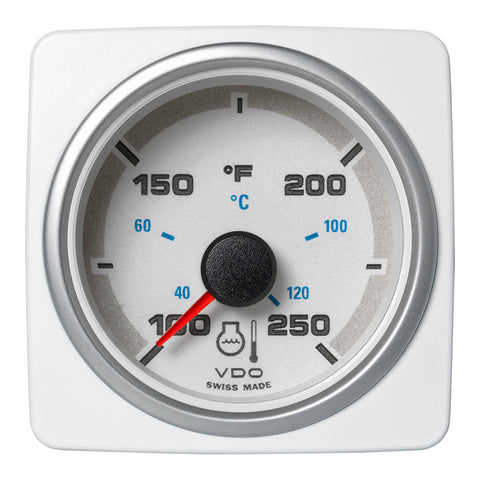 Veratron 52 MM (2-1/16") AcquaLink Coolant Temp Gauge 100F to 250F - White Dial  Bezel [A2C1338570001]
